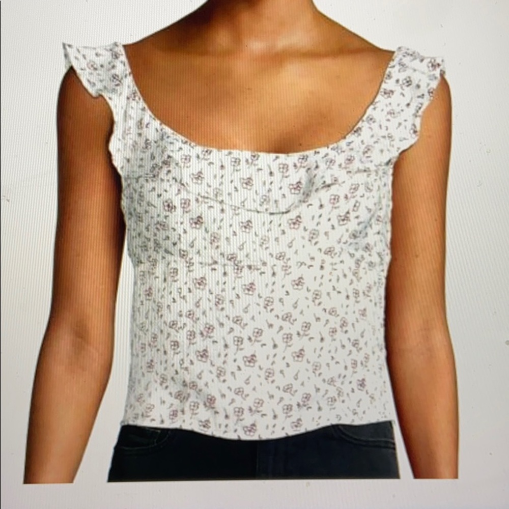 FREE PEOPLE WOMEN’S FLORAL SMOCKED TANK TOP BLOUSE